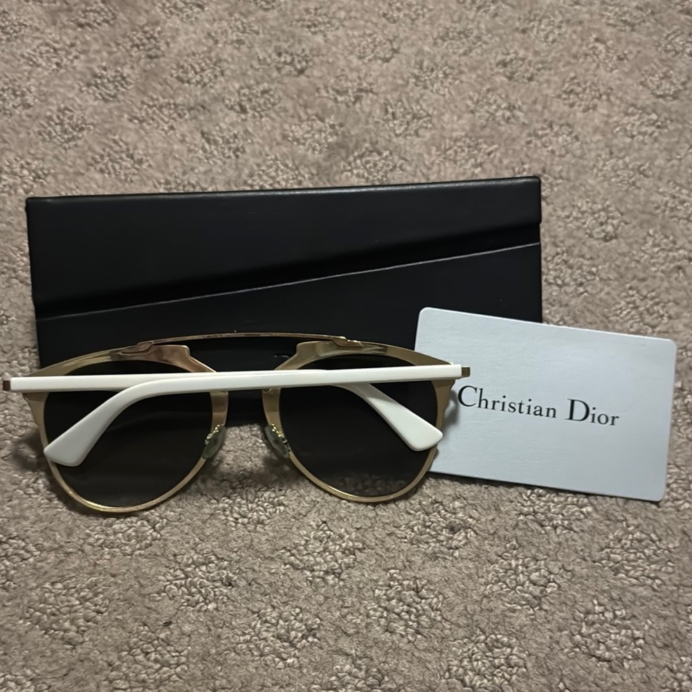 Dior Gold Designer Sunglasses High-End Accessories - Picture 2 of 2